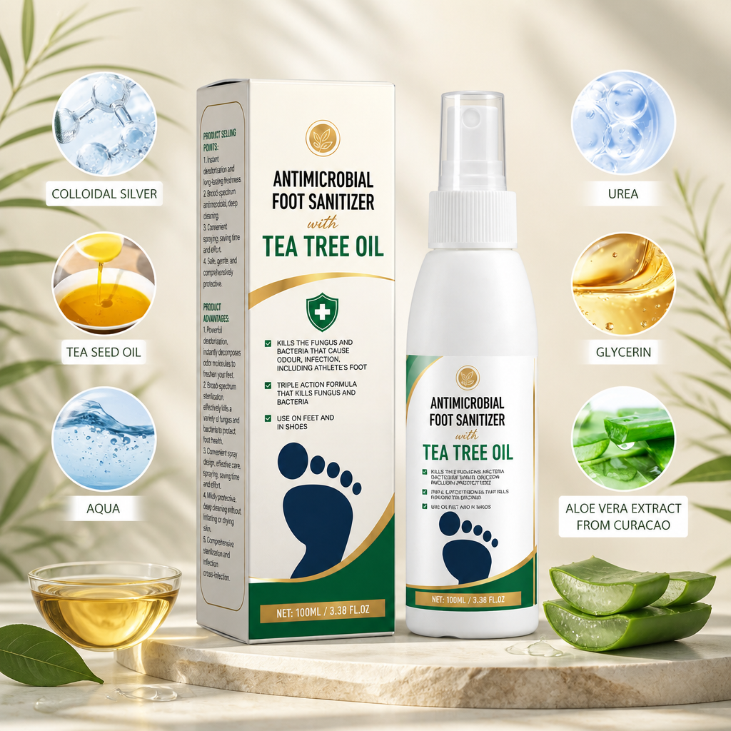 Tea Tree Oil Antimicrobial Foot Sanitiser – Fungus & Odor Control