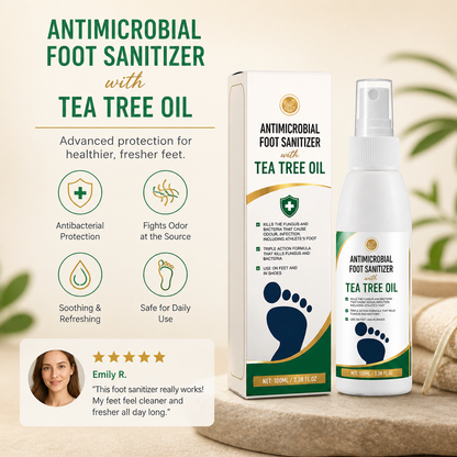 Tea Tree Oil Antimicrobial Foot Sanitiser – Fungus & Odor Control