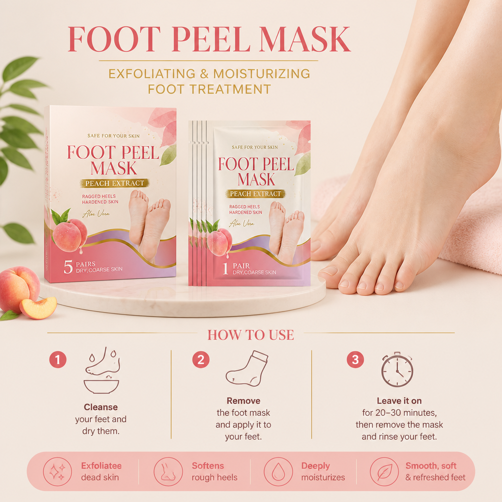 Exfoliating & Moisturizing Foot Peel Mask – Removes Dead Skin & Calluses