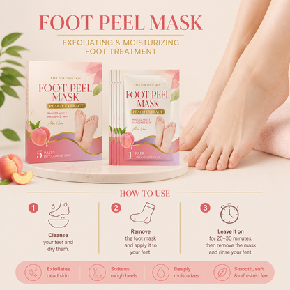 Exfoliating & Moisturizing Foot Peel Mask – Removes Dead Skin & Calluses