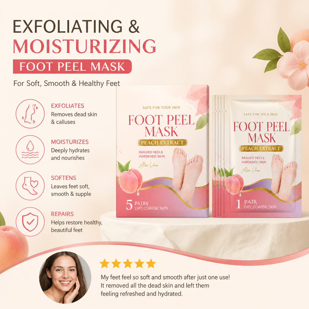 Exfoliating & Moisturizing Foot Peel Mask – Removes Dead Skin & Calluses