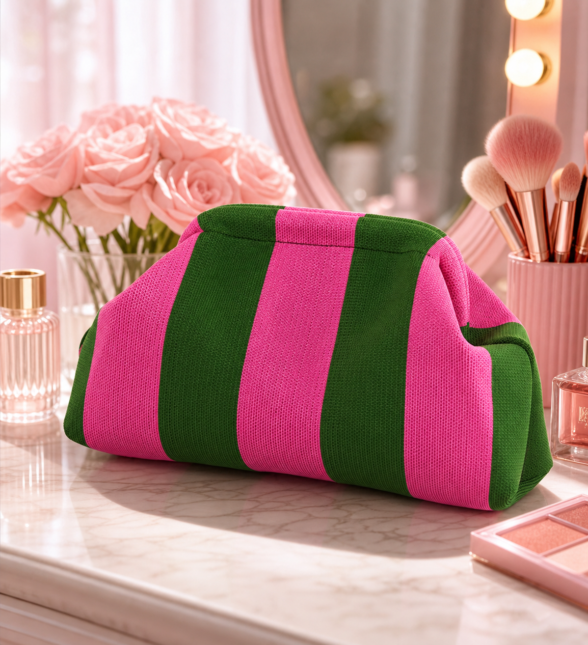 Stylish Knitted Makeup Bag