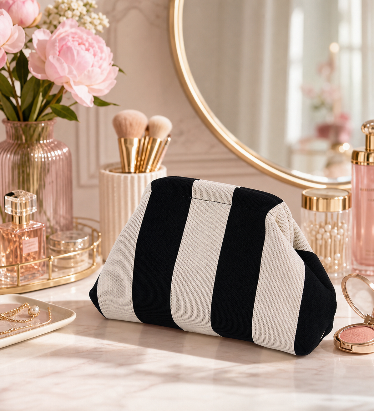 Stylish Knitted Makeup Bag
