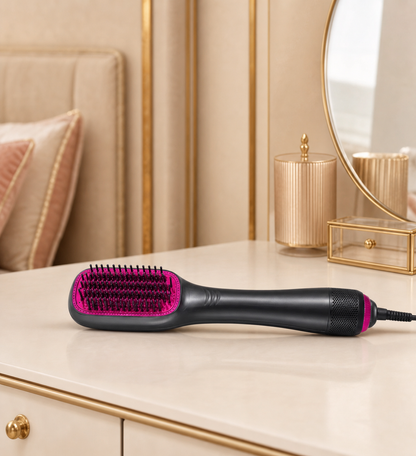 One-Step Hair Dryer & Styling Brush for Salon-Quality Smooth & Straight Hair