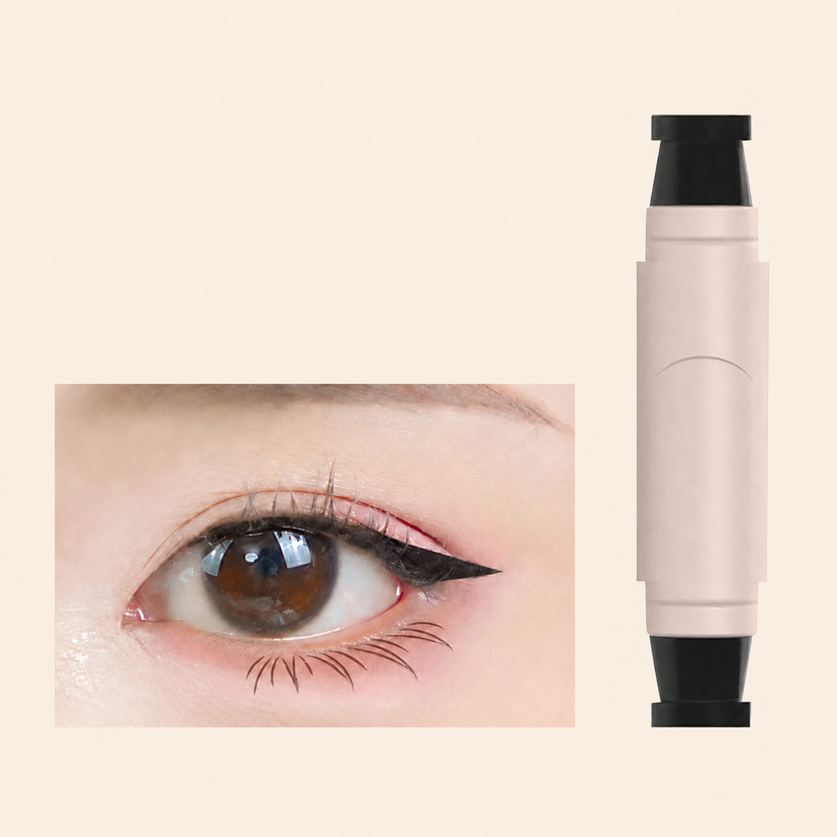 Waterproof Double-Ended Winged Eyeliner Stamp for Perfect Symmetry