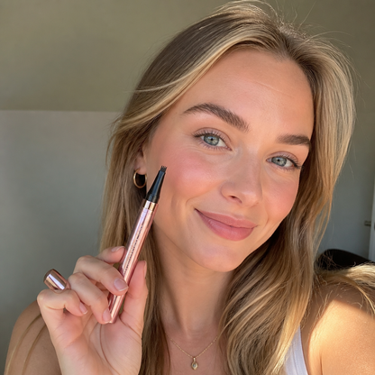 3D Natural-Looking Brow Pen – Waterproof 4-Tip Eyebrow Pencil