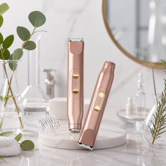 2-in-1 Waterproof Electric Face & Body Trimmer & Shaver for Women
