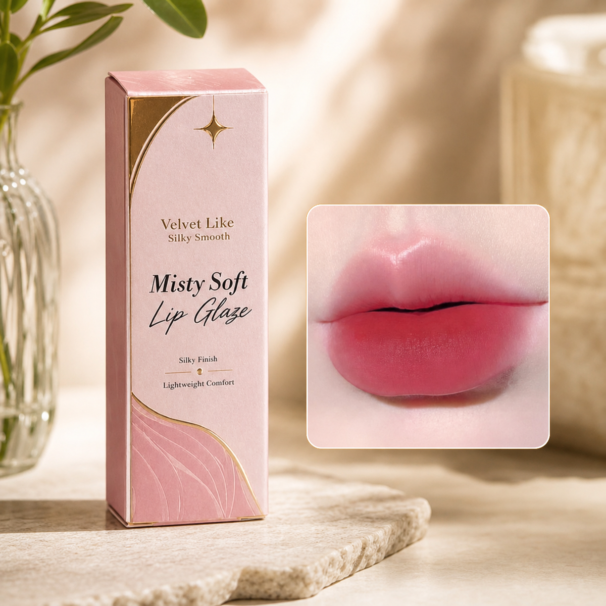 Matte & Glossy Lip Glaze – Waterproof Liquid Lip Color
