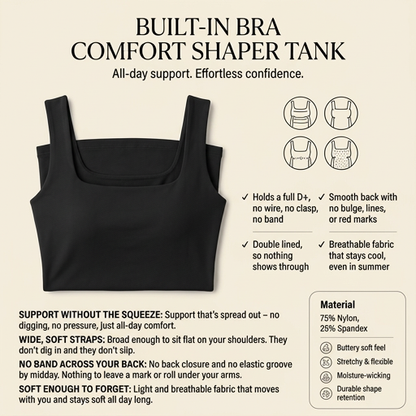 Built-In Bra Comfort Shaper Tank