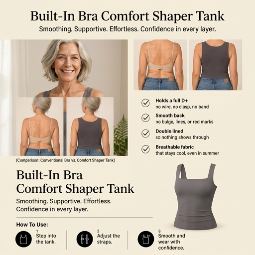 Built-In Bra Comfort Shaper Tank