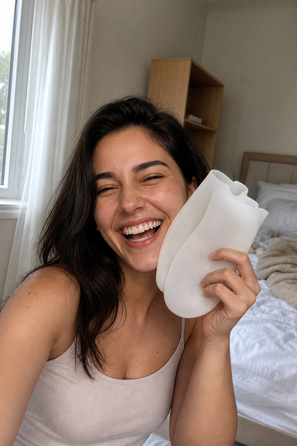Beauty Kiwi community member enjoying a silicone gel sock foot care routine