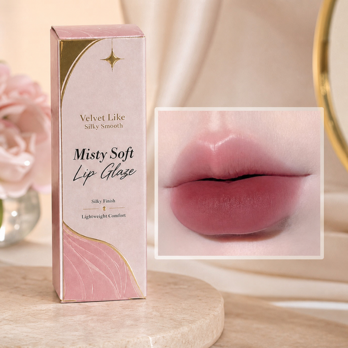 Matte & Glossy Lip Glaze – Waterproof Liquid Lip Color